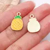 Mistura de 20 Estilos de Folha de Bordo Amarela com Gotejamento de Óleo Lua Favo de Mel Acessórios de Joias Pingentes DIY Pulseira Colar Chaveiro Charms