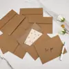 Sobre de Papel Kraft A6A7 con Apertura Plana, Autoadhesivo, Escribible, Bolsa de Sobre para Papel de Carta, Imprimible con Logo, Papel Kraft Estilo Occidental