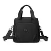 Bolsa Tote Pequeña de Lona de Nylon Ligera de Moda Versátil Gran Capacidad Multibolsillos para Mujer de Hombro Único Cruzada de Hombro Bolsa de Mano