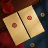 Envelope Vermelho Personalizado Popular Bolo de Aniversário Coroa Dourada Envelope Vermelho Universal Fosco com Opção de Impressão de Logo