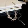 Varios Métodos de Uso ~ Collar Trenzado de Lentejuelas Espiga de Trigo Ins Estilo Lujo Ligero Diseño Avanzado de Nicho Cadena para el Cuello Cadena para la Clavícula para Mujeres
