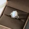 Anillo de Temperamento de Gama Alta de Venta Caliente Transfronteriza Anillo de Gema Australiana Moda de Celebridad de Internet INS Diseño de Nicho