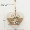 Estrela de Natal Rústica Popular Decoração Estilo Arte Árvore de Natal Ornamento Pendurado para Decoração de Casa de Natal