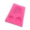 Ventas Directas de Fábrica Molde de Silicona de Hoja de Loto de Tres Piezas Fondant Chocolate Pastel Herramientas para Hornear Adornos Molde Decorativo