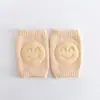 Calcetines de Verano de Rizo para Bebé Coderas Rodilleras para Gatear para Bebé Rodilleras para Bebé Rodilleras con Cara Sonriente