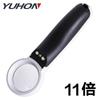 Lámpara de bolsillo LED de mano para iluminación nocturna 11 veces luz púrpura detector de dinero lectura lente óptica de 37 mm lupa
