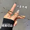 Óculos Sem Aro de Armação Grande com Corte Diamante para Mulheres, Fazem o Rosto Parecer Menor, Podem Ser Personalizados com Lentes de Grau, Essenciais para um Look Natural, Estilosos e Elegantes