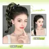 Peruca Trança Crianças Simulação Cabelo Humano Tingido Cabelo Longo Rabo de Cavalo Trança Dopamina Volume Natural do Cabelo Mechas de Cor