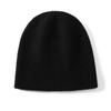 Gorro de cachemira 100% para mujer, de otoño e invierno, tejido, cálido y resistente al frío.