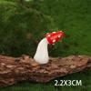 Luminoso Estéreo Mini Lindo Pequeño Hongo Joyería Decoración Accesorios Hechos a Mano Micro Paisaje DIY Adornos de Resina Venta al por Mayor