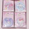Espelho Sanrio de Anime Fofo com Aparência de Alta Qualidade Kuromi Melody Cão Pudding Kt Espelho Redondo Portátil