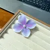 Clip de Pico de Pato con Pétalos de Perla de Flor de Orquídea Mariposa, Clip Lateral para Oreja, Pasador Floral Dulce y Fresco para Niñas