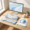 Apoio de pulso para mouse pad feito sob medida, suporte de pulso de esponja em formato de desenho animado, conjunto de mouse pad e apoio de pulso para teclado, designs personalizados disponíveis mediante solicitação