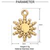 Concha chapada en oro al vacío cruz acero titanio diy colgante pequeño femenino caballito de mar estrella acero inoxidable joyería pulsera colgante