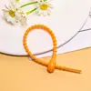 Pingente de chaveiro de silicone de girino fofo e divertido, acessório artesanal DIY para bolsas e caixas, cordão