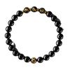 Pulsera de Obsidiana Natural para Mujer 2025 Año de Nacimiento Serpiente Pulsera Zodiacal Tres en Uno para Hombre Pulsera de Cuentas de Buda