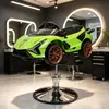 Asiento para Corte de Cabello para Niños Peluquería Juguete Eléctrico Coche de Dibujos Animados Silla para Corte de Cabello para Bebés y Niños para Peluquería