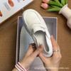 Sapatos de Enfermeira para Mulheres, Solado Macio, Respirável, Solado Grosso, Slip-On, Planos, Sapatos Únicos Confortáveis, Adequados para Profissionais de Saúde, Atacado de Sapatos Brancos