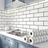 Adesivos de Cozinha Espessos, Papel de Parede de Folha de Alumínio Autoadesivo à Prova de Fogo para Paredes de Fogão, Adesivos de Parede Que Não Deixam Resíduos de Cola, Atacado de Fábrica