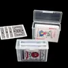 Caja de Almacenamiento para Cartas de Juego Caja de Plástico Transparente Caja de Almacenamiento para Cartas de Juego Organizador de Tarjetas de Identificación Tarjetas de Negocio Caja de Almacenamiento