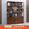 Prateleira de exibição em madeira maciça Estante de livros estilo chinês novo Divisória de sala de estar Armário de múltiplos tesouros Prateleira de armazenamento para sala de chá Prateleira para artigos de chá Suporte de exibição