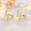 Brincos Cluster de Diamante Cheio de Novo Estilo Transfronteiriços para Homens, Modernos e Versáteis, Brincos de Flor de Íris em Forma de Cruz de Alto Padrão para Mulheres
