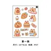Pegatinas infantiles de dibujos animados, lindo panda, pegatinas impermeables para estudiantes de primaria, decoración de diario DIY, material de patrones, pegatinas para vasos de agua