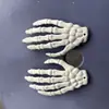 Decoração de Festa de Halloween Quente Transfronteiriça Esqueleto Engraçado Mão de Garra Pequena DIY Truque Horror 9/2cm Acessórios de Grampo de Cabelo