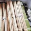 En Stock y Listo para Entrega: Viga de Elevación de Madera de Acacia de 1.8 m, Usada para la Colocación de Vías Férreas, Viga de Elevación de Madera de Acacia de Sección Ovalada Larga