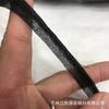 Revestimiento de moldura negra corte biselado forjado extremo de tela moldurado tira negra revestimiento negro 1 cm revestimiento elástico negro