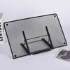 Suporte Dobrável para Tablet Grande Suporte de Metal Suporte com Placa de Luz Estante Cavalete de Leitura Suporte de Exibição Personalizável