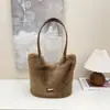 Bolso tote de gran capacidad, mullido, de estilo nuevo y transfronterizo para mujer, perfecto para otoño e invierno, un nuevo bolso de hombro y bolso tote