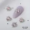 Varita Mágica de Sailor Moon Brillante Arte de Uñas Diamante Rosa Mariposa Corazón Oso 3D Aleación Decoraciones para Uñas Mayoreo