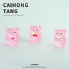 Accesorios de Dibujos Animados 3D DIY, Figuras de Cerditos de Dibujos Animados Luminosos, Materiales para Llaveros Creativos Hechos a Mano de Resina de Dibujos Animados al por Mayor