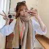 [Flor de onda] Bufanda plisada nueva coreana para mujer, bufanda de otoño e invierno, versátil, de cachemira, gruesa y cálida
