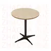 Mesa Cuadrada de Color Nogal para Uso Doméstico, Mesa de Comedor para Uso Comercial, Mesa de Comedor de Madera Maciza para Restaurantes, Mesa de Comedor de Pizarra para Restaurantes de Comida Rápida