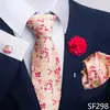 Venta Caliente Transfronteriza para Hombre Negocios Gama Alta Corbata Formal de Bolsillo para Negocios Set de Corbata 8cm Grande Suministro Listo