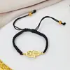 Pulsera con Colgante Estilo Ins Europeo y Americano de Amazon Patrón de Palma Asimétrico Transfronterizo Acero Inoxidable Cortado Joyería de Mano