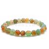 Novo estilo chinês vintage colorido pavão ágata pulseira para homens e mulheres contas redondas contas de arroz balde contas bambu handset barraca jade