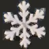 Adornos de Copo de Nieve de Mano para Decoración Navideña, Escenario de Danza para Actuaciones Infantiles, Decoraciones Colgantes de Espuma Blanca