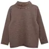 Ropa interior térmica para niños Otoño Invierno Niños Invierno Nuevo Estilo Niños Pequeños y Medianos Rayas Cuello Medio Alto Top Ropa Interior Venta al por Mayor S227