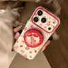 Adecuado para funda de teléfono Apple 17 Pro Max, Soporte mecedor de poni para iPhone 16, 15 Transparente con diseño de Año Nuevo, 14 Atracción Magnética, 18
