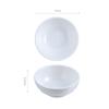 Plato de condimentos de cerámica blanca pura de estilo japonés, plato de sabor de dos compartimentos y tres compartimentos, plato de vinagre, plato de salsa de soja para el hogar, plato pequeño, vajilla, plato de hueso