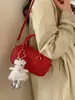 Bolsa de Mão Elegante e Simples para Mulheres, Nova Tendência Inverno 2025 Texturizada Versátil Bolsa Bowling de Ombro Transversal