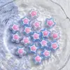 Cuentas de Cristal de Colores tipo Gel con Puntos y Flores Pequeñas Pintadas a Mano para Collar Pulsera Colgante Accesorios en Stock con Envío de 48 Horas