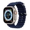 Para iwatch8Ultra pulseira oceano apple apple watch7 silicone líquido fivela dupla pulseira de pulso de reposição
