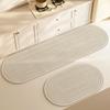 Tapetes de Cocina Estilo Wabi-Sabi, Tapetes Domésticos Absorbentes de Agua y Aceite, Tapetes de Tierra de Diatomeas Resistentes a las Manchas y de Fácil Cuidado, Tapetes Anticaída y Antideslizantes