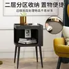 Mesa de noche minimalista de lujo nórdico, moderna para dormitorio de influencer, mesa de centro creativa de hierro forjado para sala de estar, mesa de noche simple