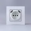 Uso Transfronterizo de Enchufes de Pared de Estándar Europeo Estilo Europeo, Enchufes de Pared Franceses, 16A 220V, Enchufe de Estándar Francés con Toma de Tierra