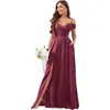 2026 Nuevo Vestido de Noche Amazon Vestido de Dama de Honor Transfronterizo Europeo y Americano Vestido Largo sin Tirantes Color Sólido Vestido de Noche para Banquete